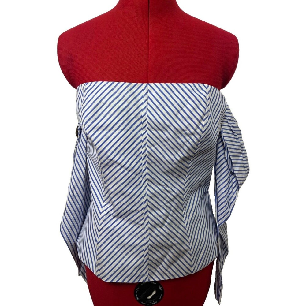 Petersyn NWT Women’s Blue Striped Tube Top Size Large